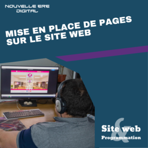 Mise en place de pages sur le site web